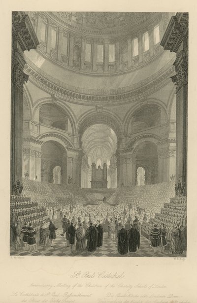 Anniversary meeting of the Children of the Charity Schools of London by Frederick Mackenzie